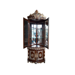 Almari Sudut Mawar Zakywood Furniture Jepara